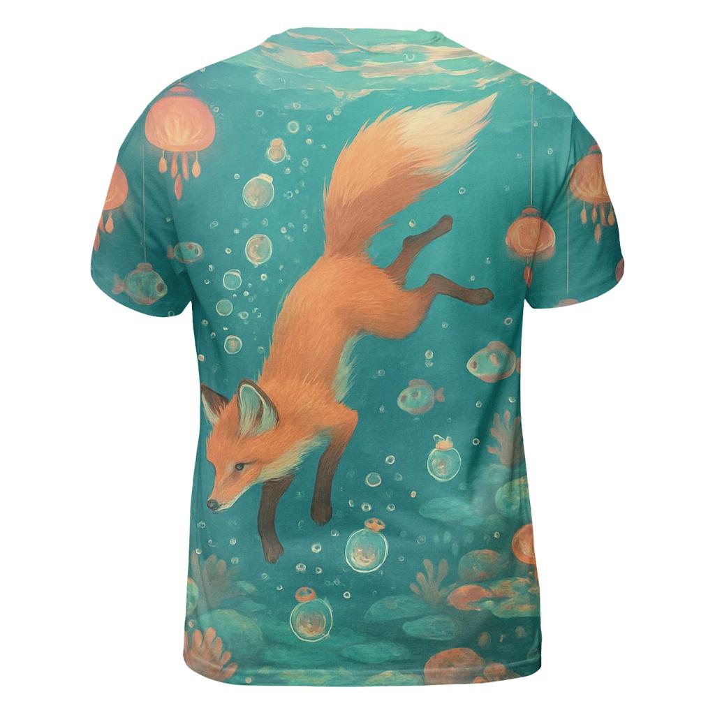 Lantern Reef Fox statement graphic shirts