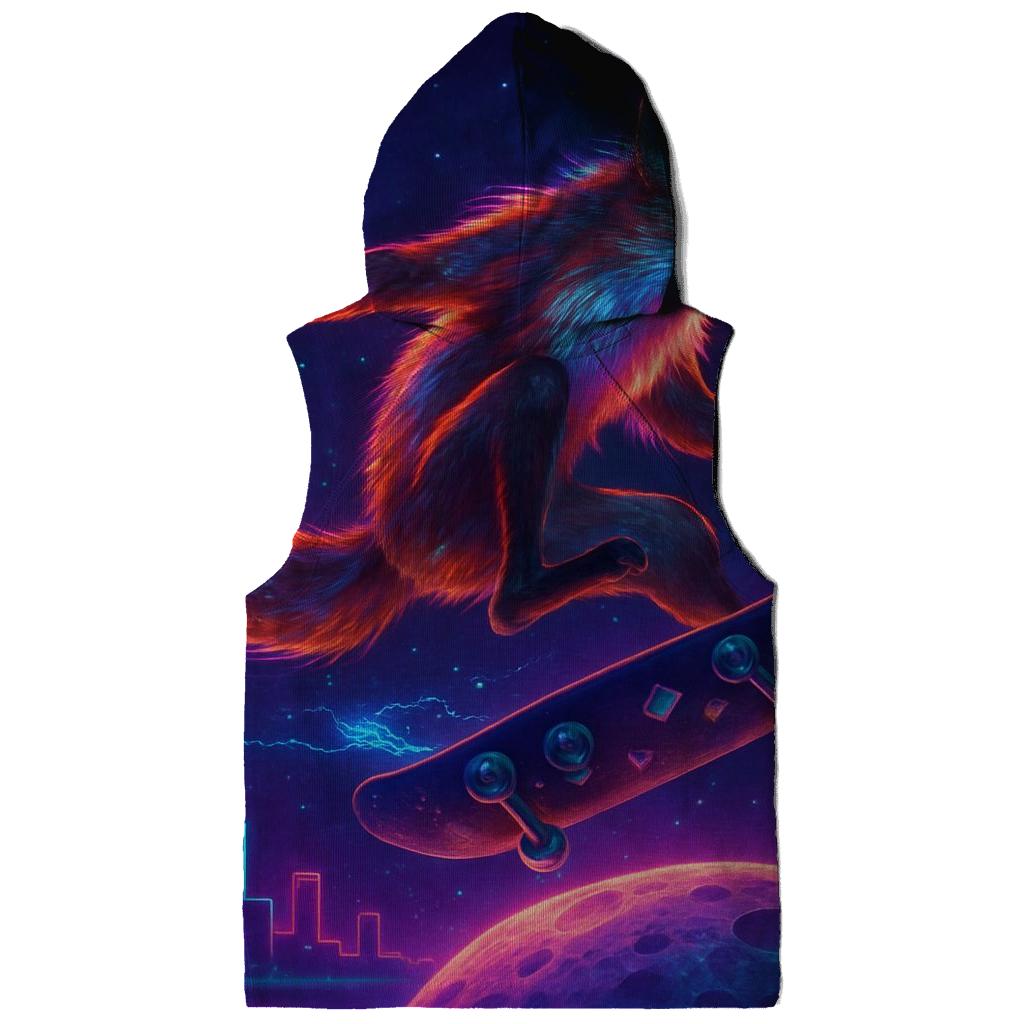 Nebula Skate Fox printed hoodies