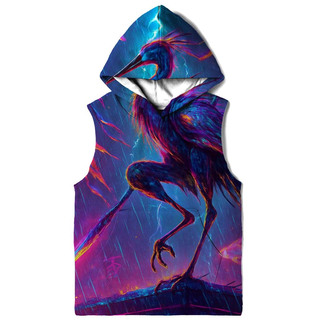 Neon Samurai Crane hoodie trends