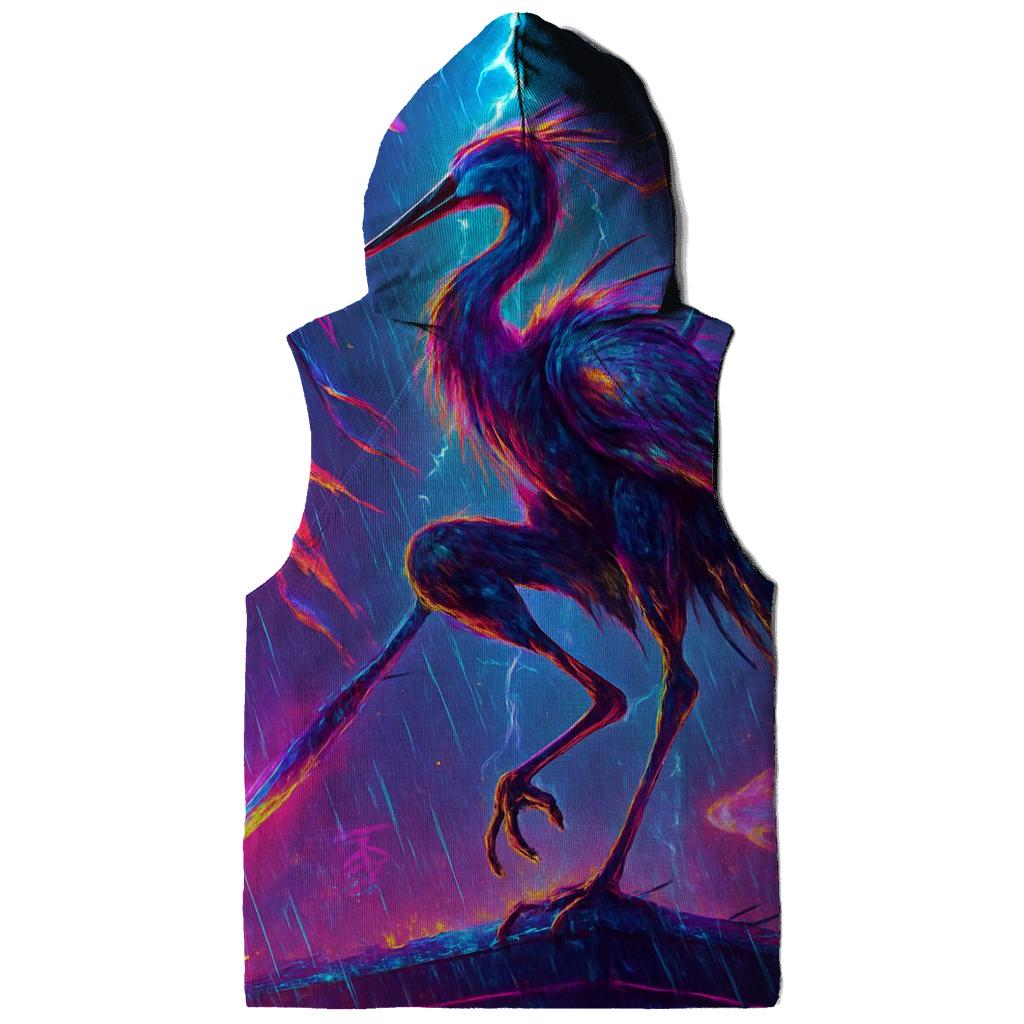 Neon Samurai Crane hoodie trends