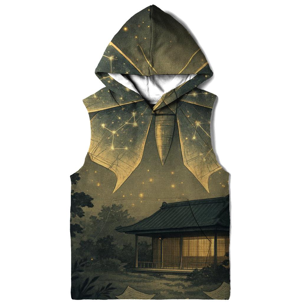 Luminous Paper Moth printed hoodies