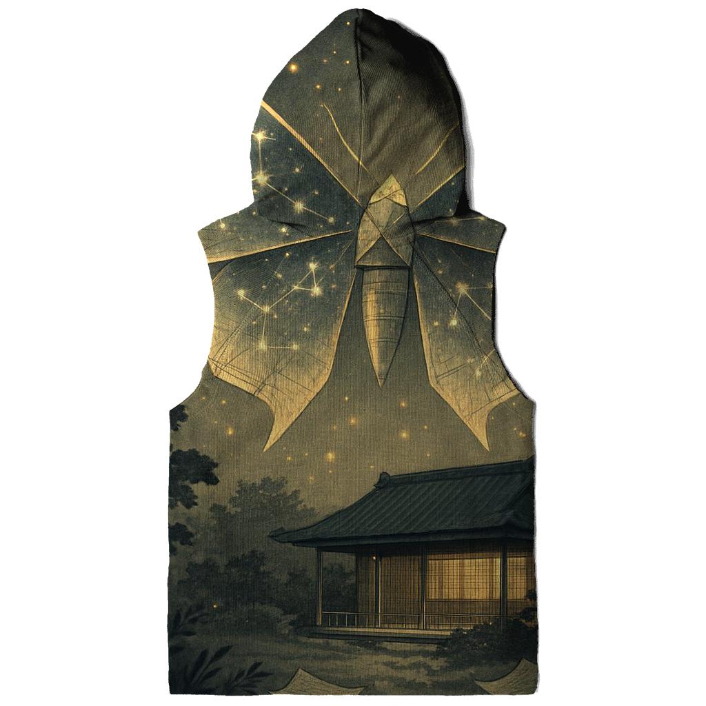 Luminous Paper Moth printed hoodies