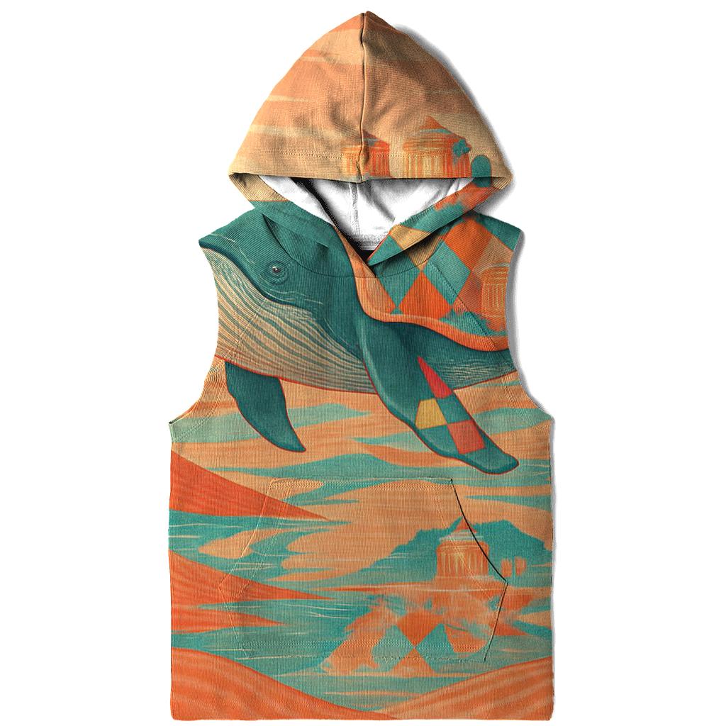 Mirage Harlequin Whale embroidered hoodies