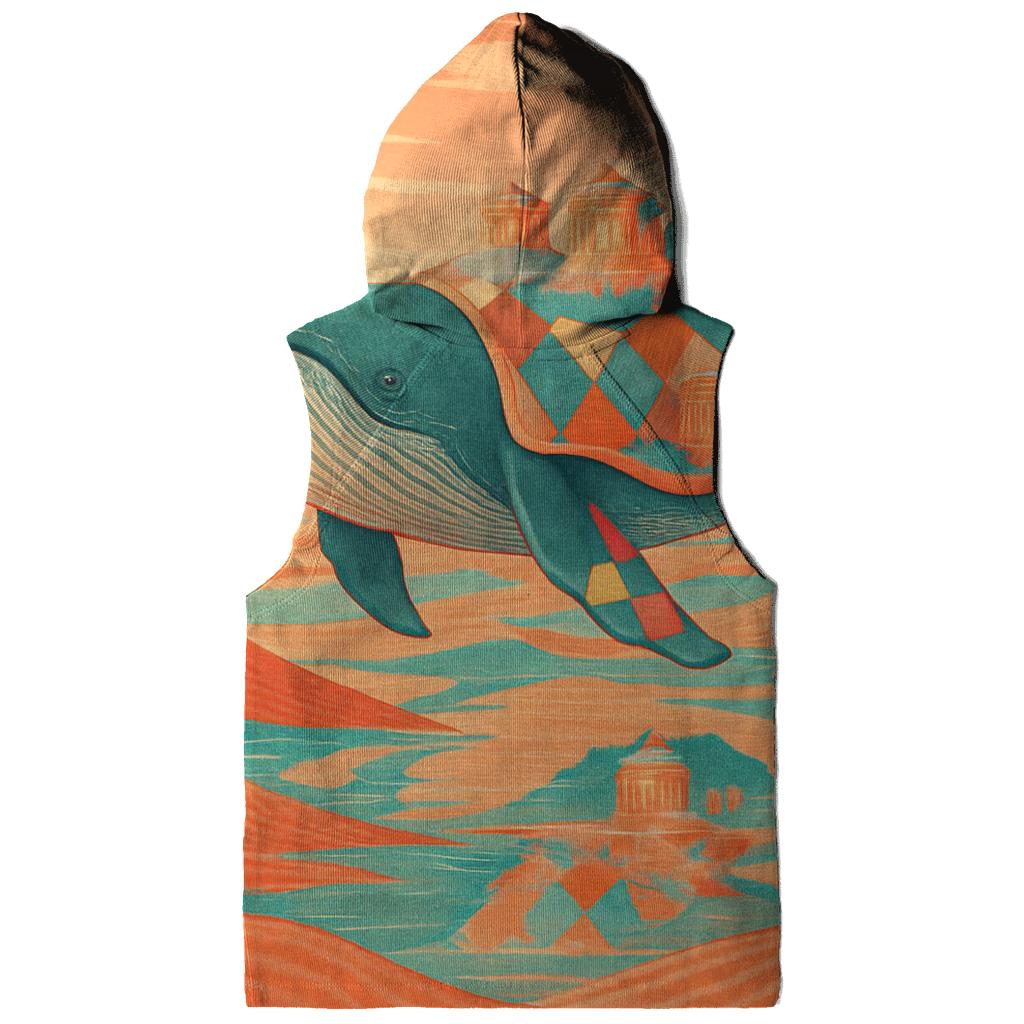 Mirage Harlequin Whale embroidered hoodies