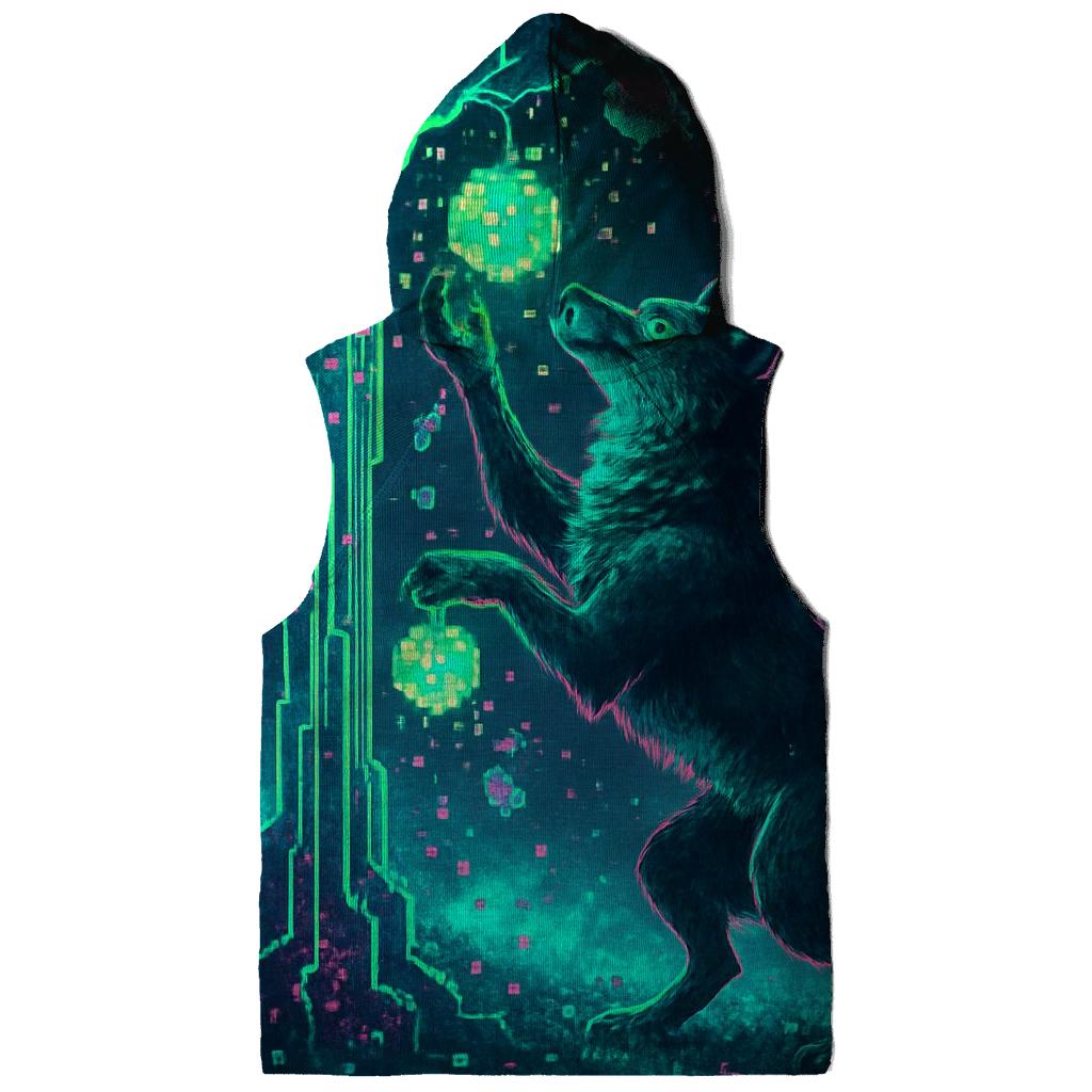 Pixel Orchard Wolf hoodie styles