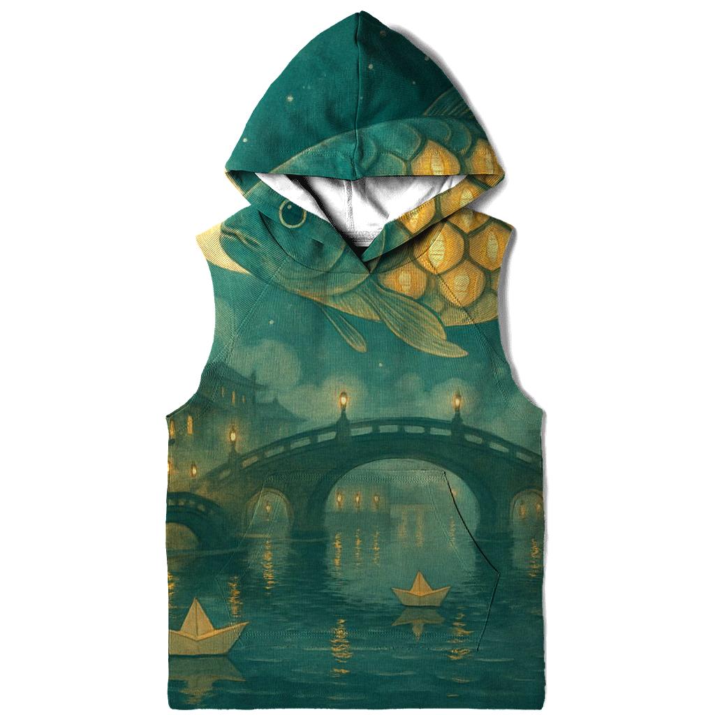 Orbiting Lantern Carp zip-up hoodies