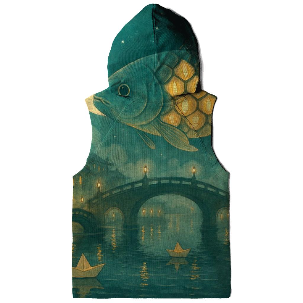 Orbiting Lantern Carp zip-up hoodies