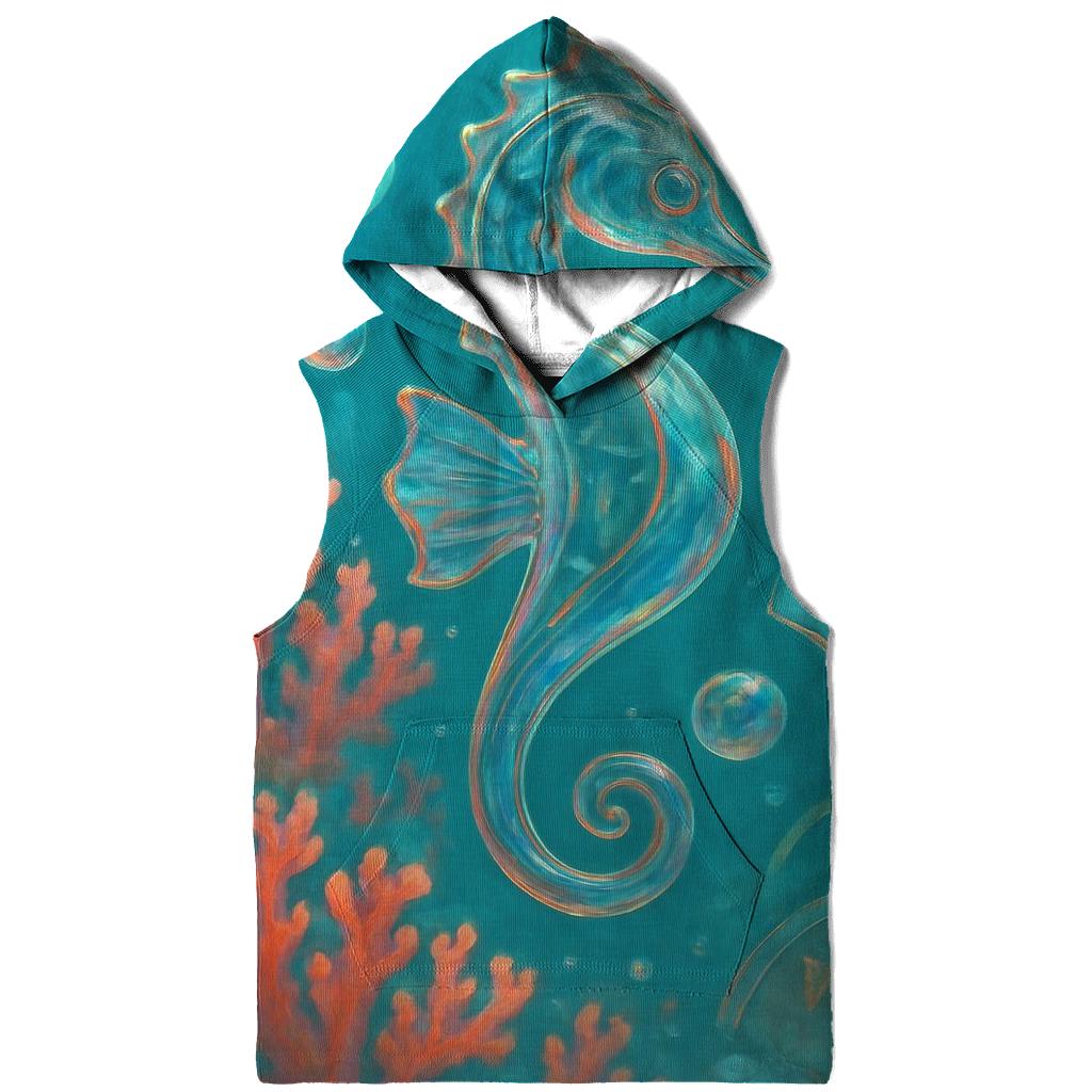 Glass Reef Seahorse premium hoodies