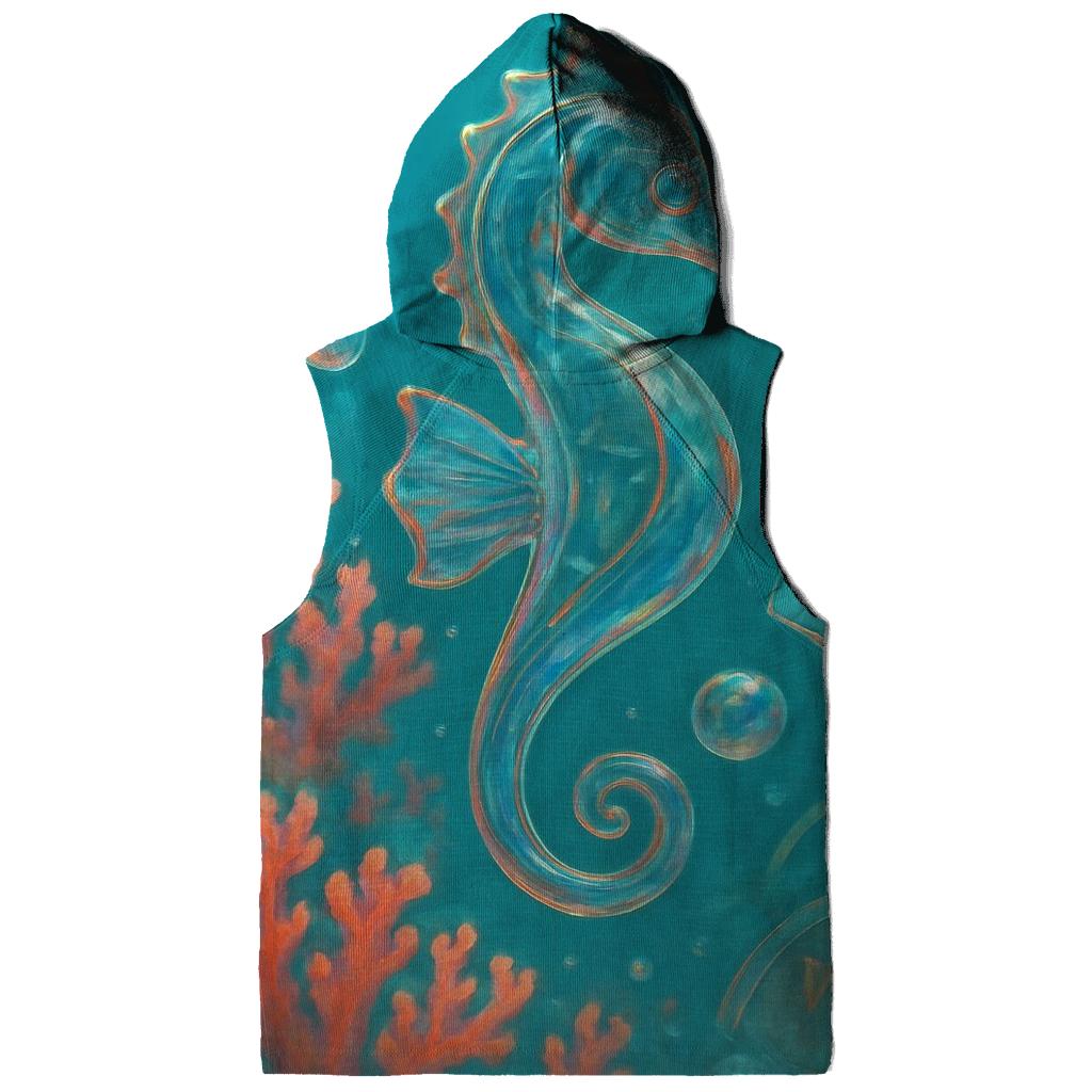 Glass Reef Seahorse premium hoodies