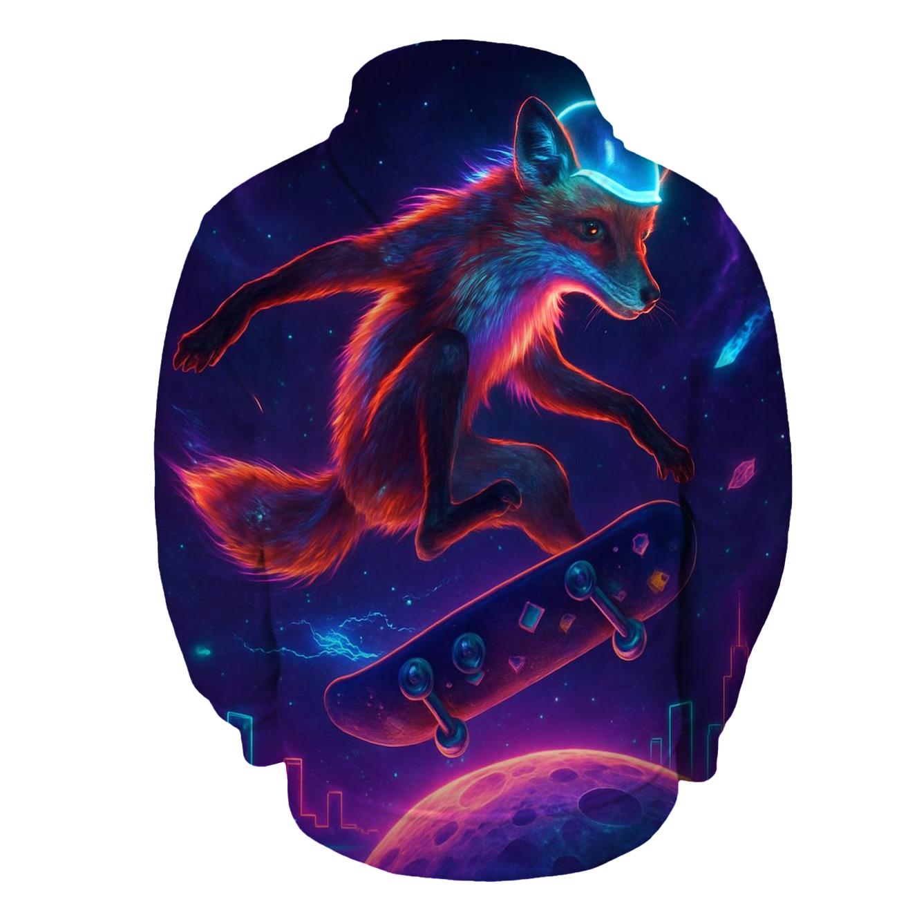 Nebula Skate Fox premium hoodies