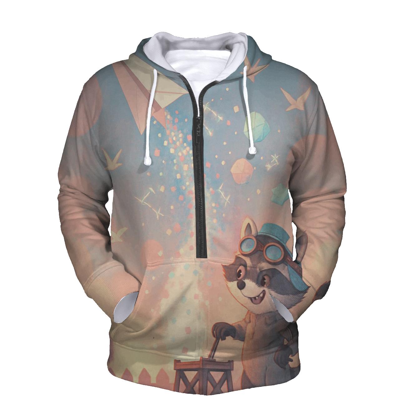 Paper Rocket Raccoon hoodie styles