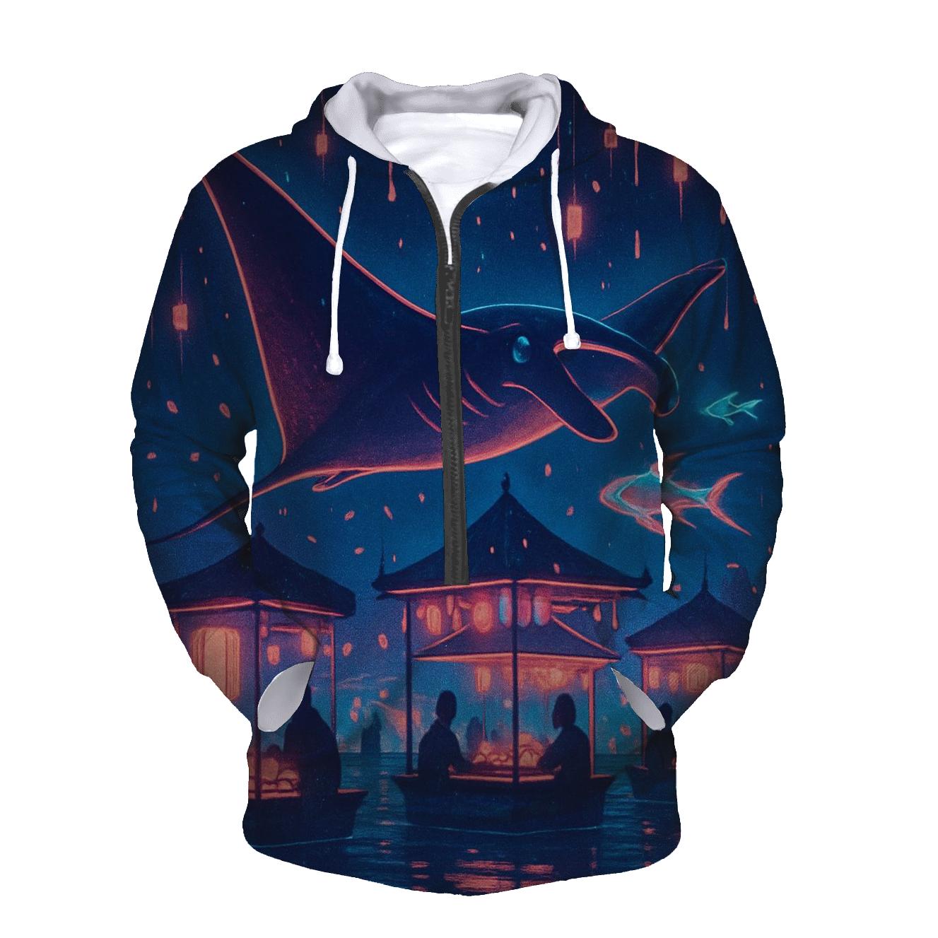 Midnight Market Manta designer hoodies