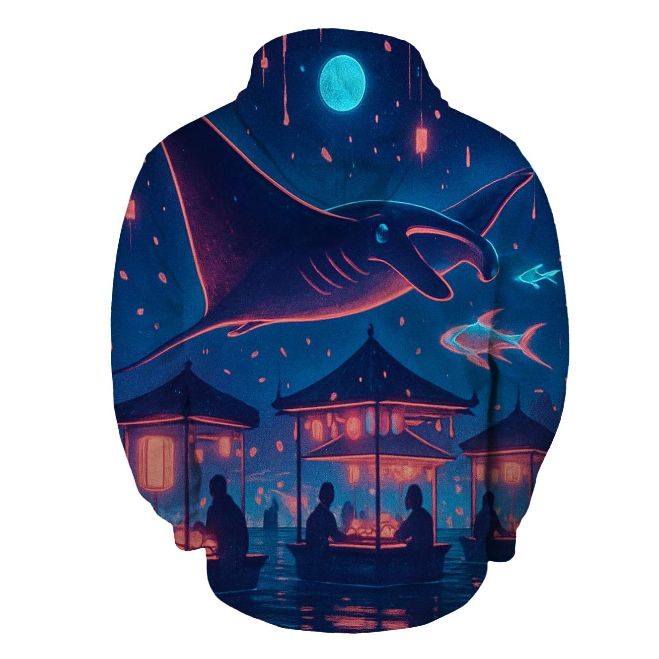 Midnight Market Manta designer hoodies