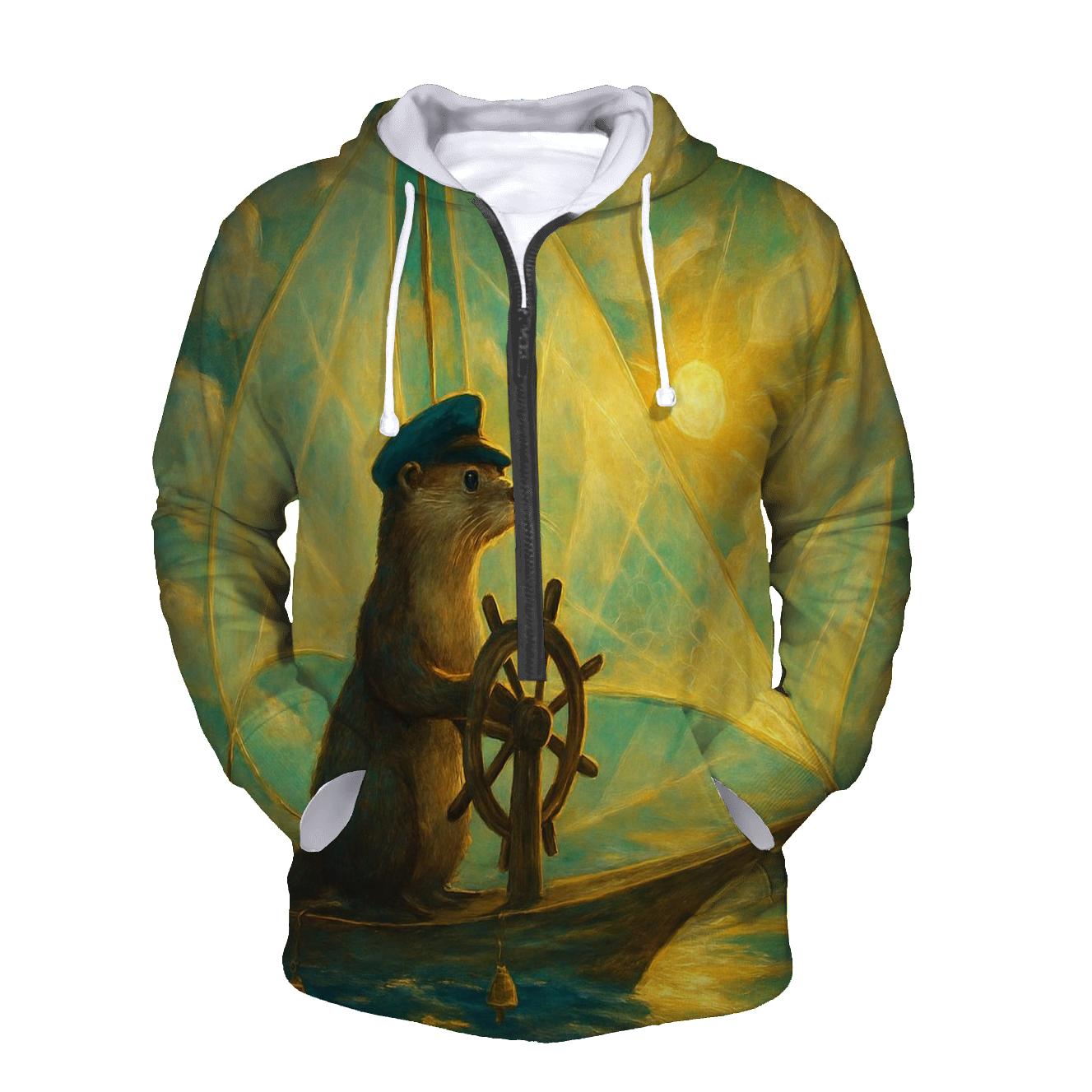 Solar Sail Otter pullover hoodies