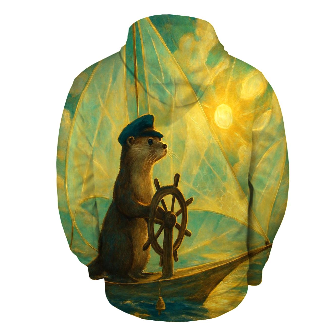 Solar Sail Otter pullover hoodies