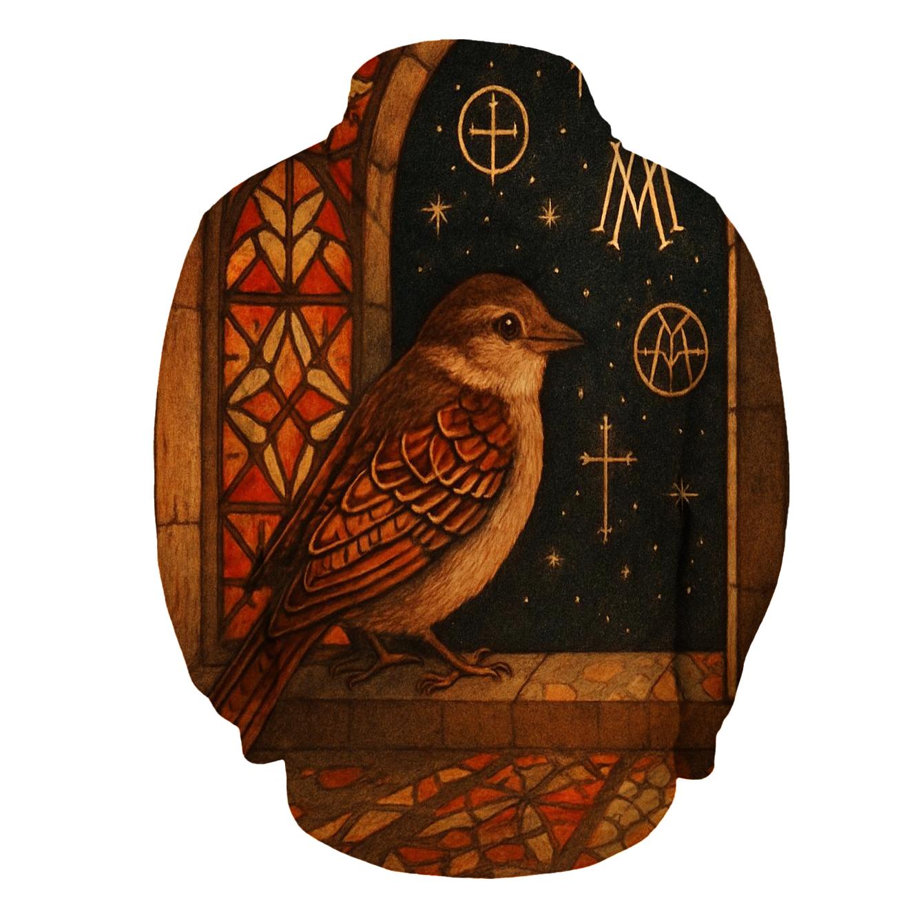 Latticewing Sparrow graphic hoodies