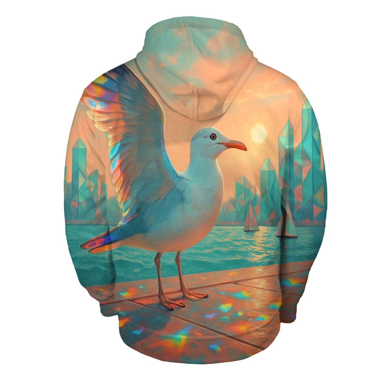 Prism Harbor Gull graphic hoodies