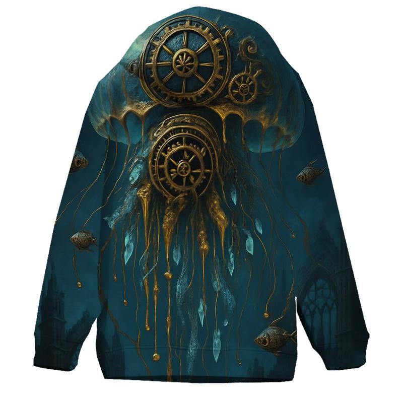 Clockwork Jelly Guardian graphic hoodies