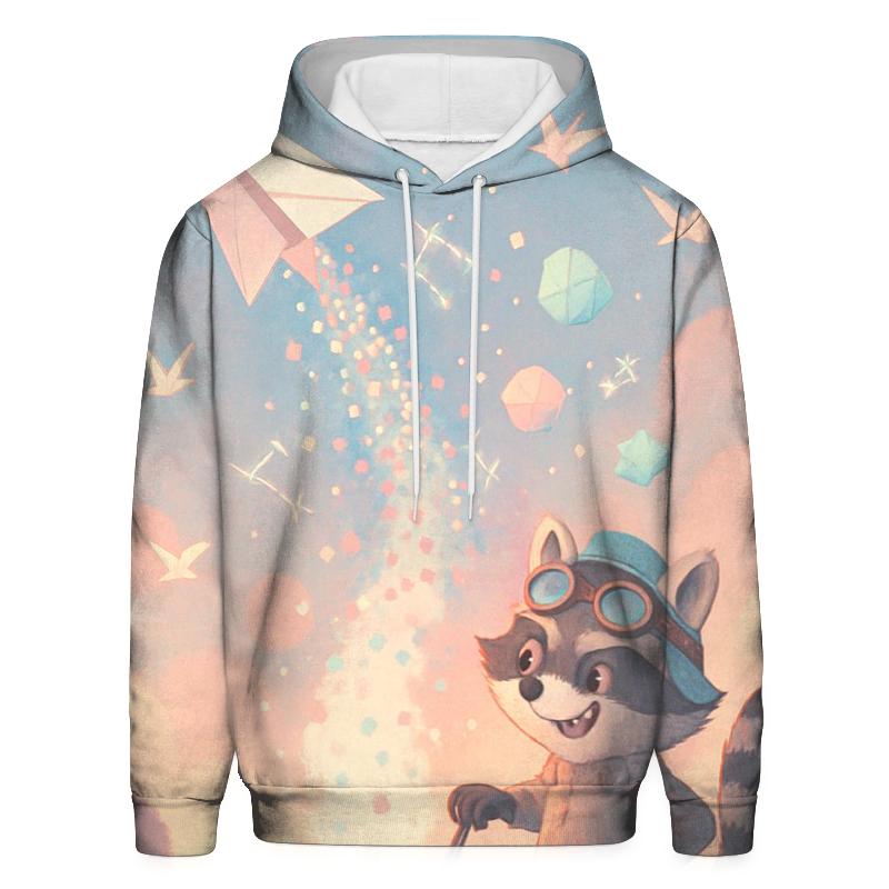 Paper Rocket Raccoon custom hoodies