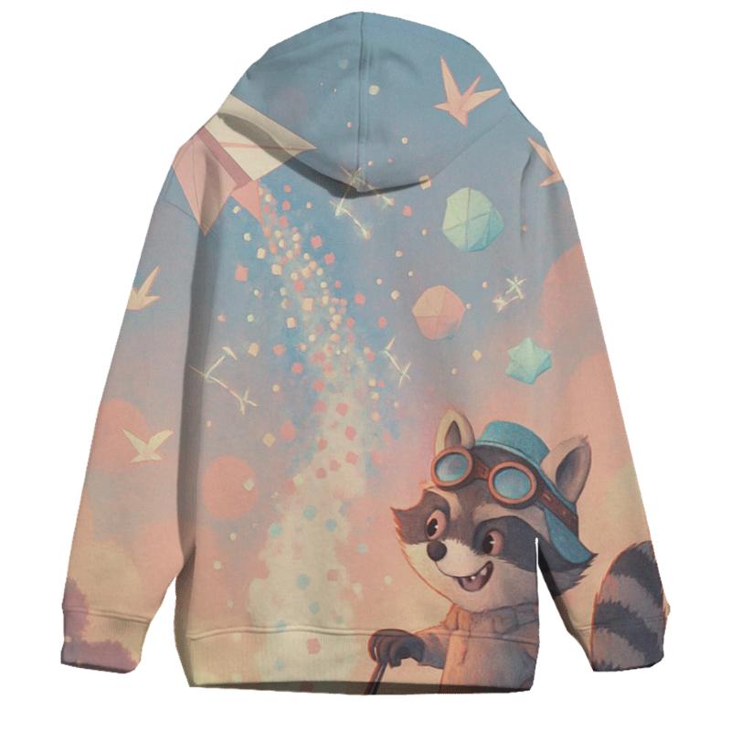 Paper Rocket Raccoon custom hoodies