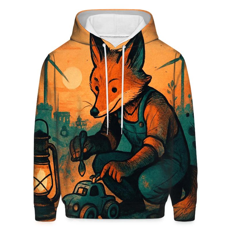 Sunset Mechanic Fox heavyweight hoodies