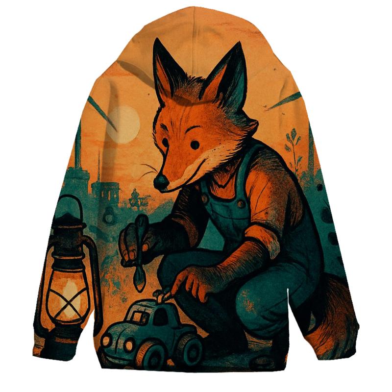 Sunset Mechanic Fox heavyweight hoodies