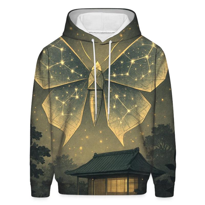 Luminous Paper Moth custom hoodies