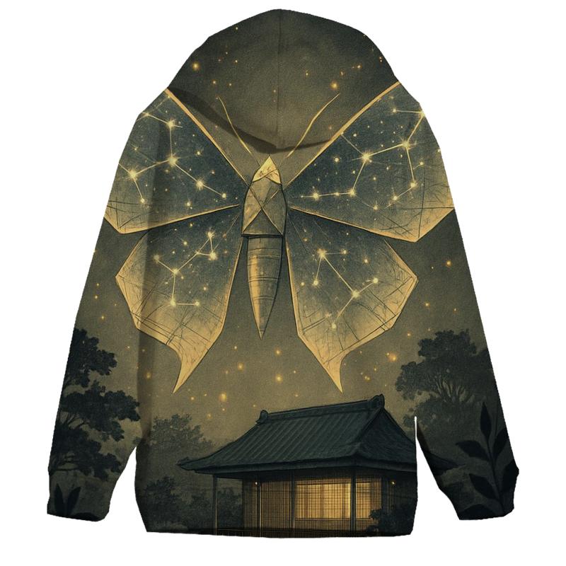 Luminous Paper Moth custom hoodies