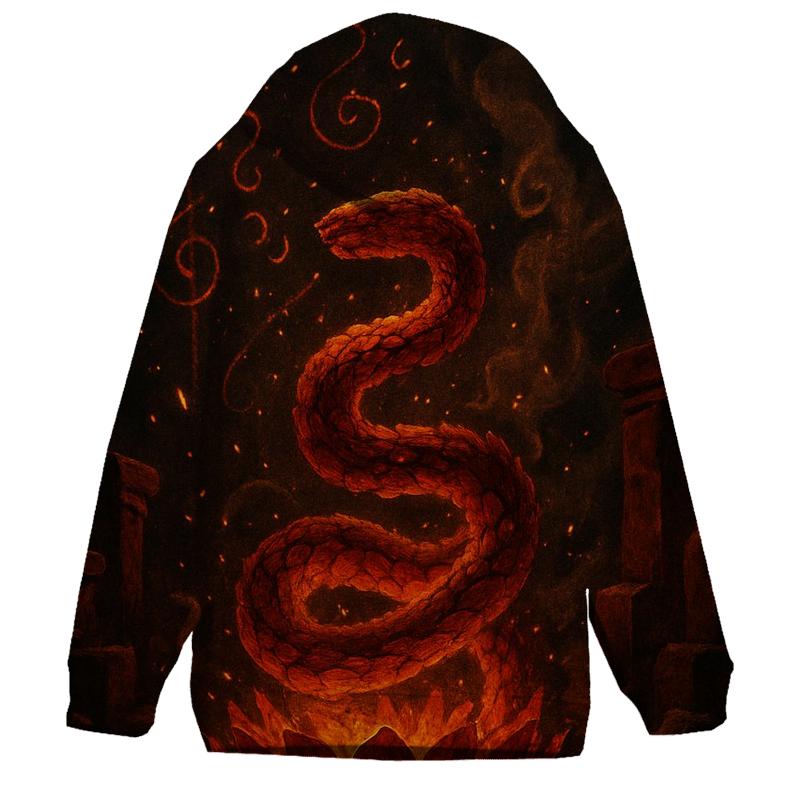 Ember Lotus Serpent custom hoodies
