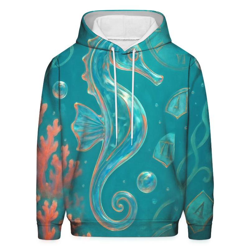 Glass Reef Seahorse lightweight hoodies