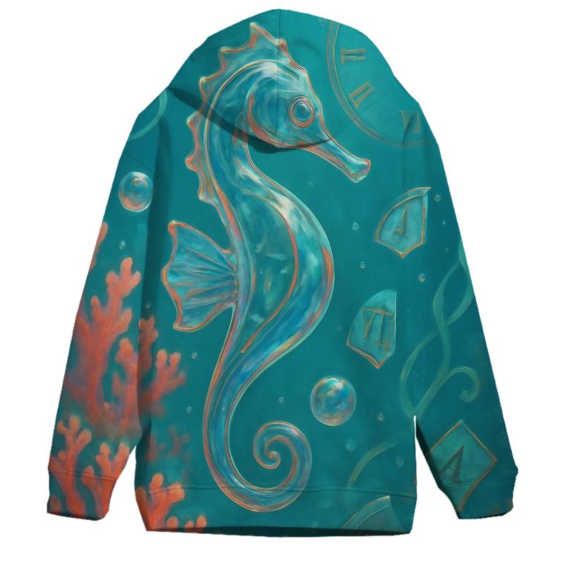 Glass Reef Seahorse lightweight hoodies
