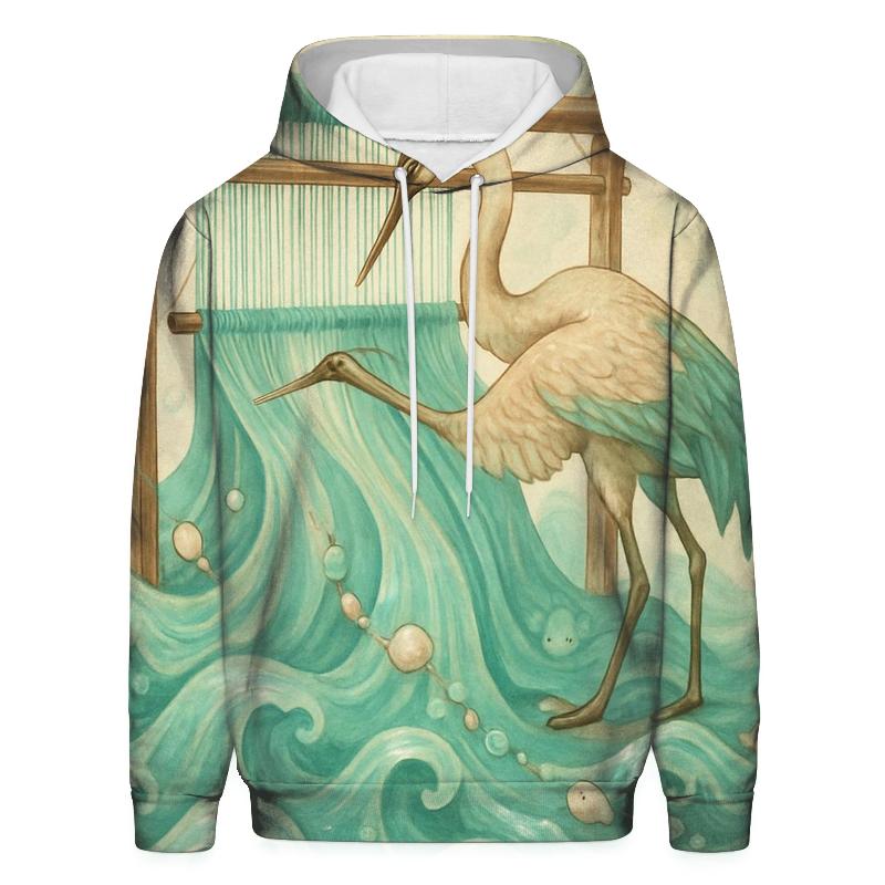Fathom Loom Crane printed hoodies