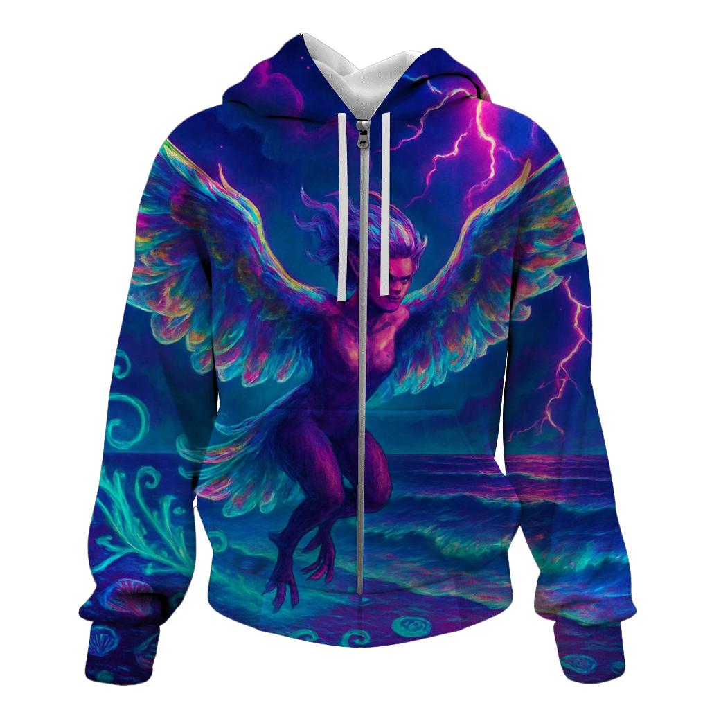 Neon Tide Harpy custom hoodies