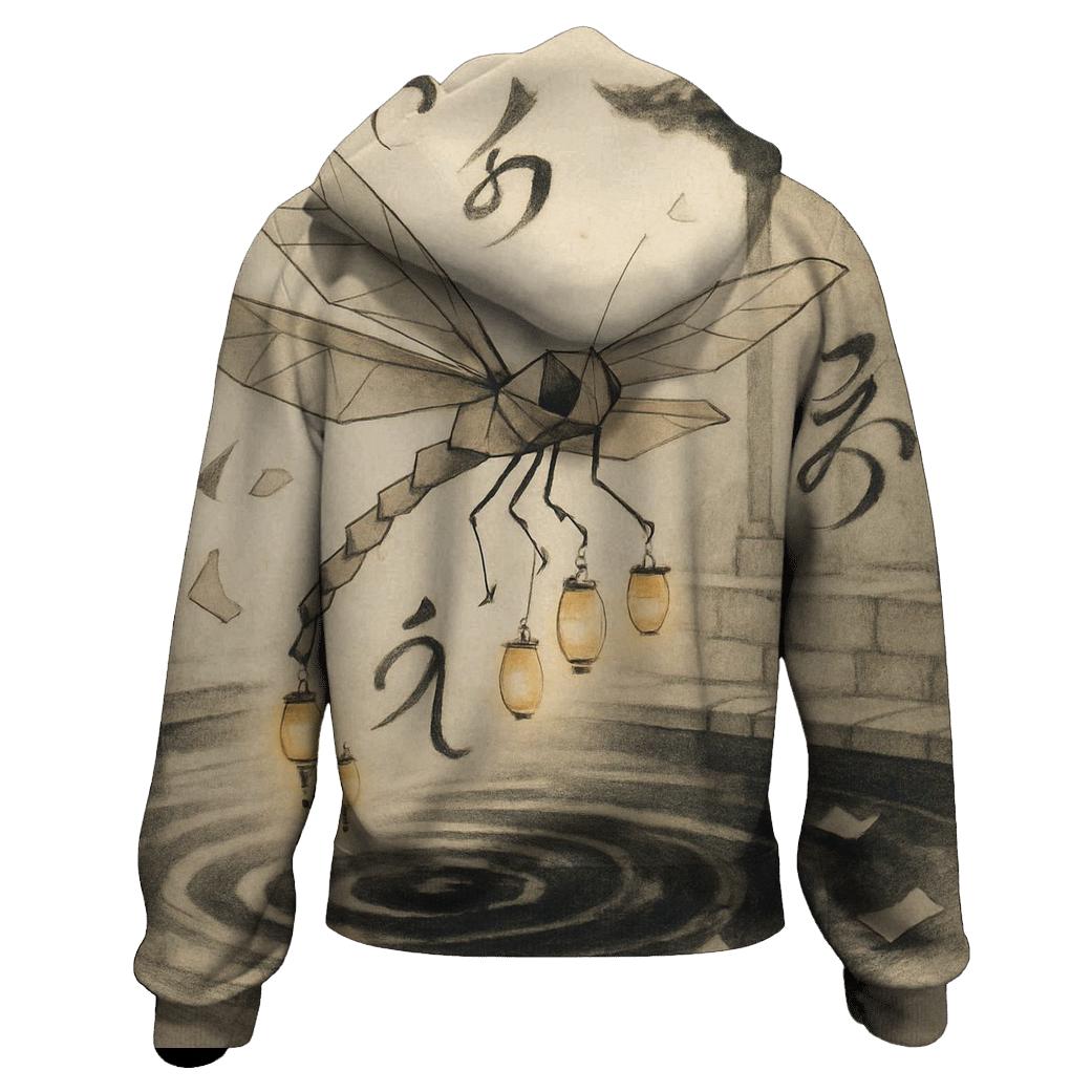 Paper Lantern Dragonfly lightweight hoodies