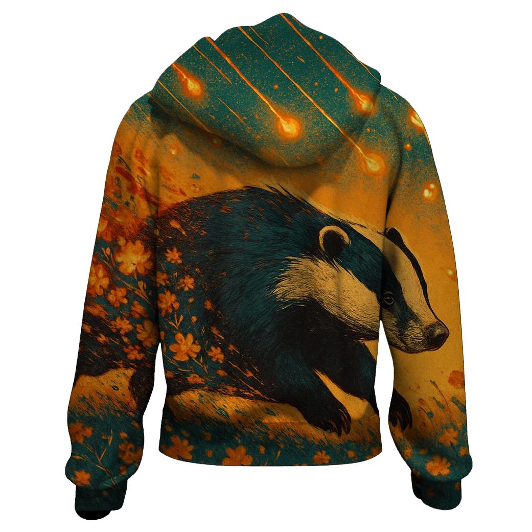 Meteor Tail Badger custom hoodies