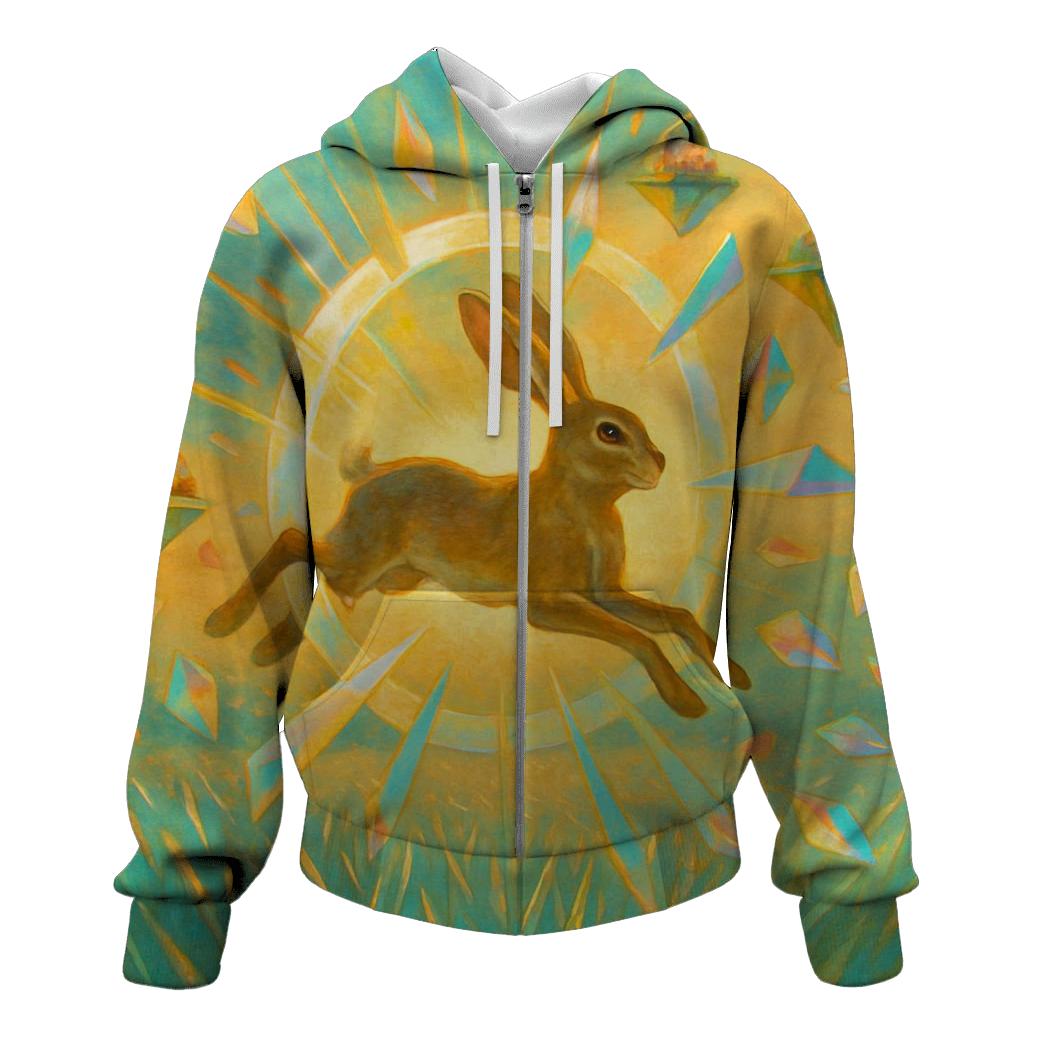 Solar Prism Hare graphic hoodies
