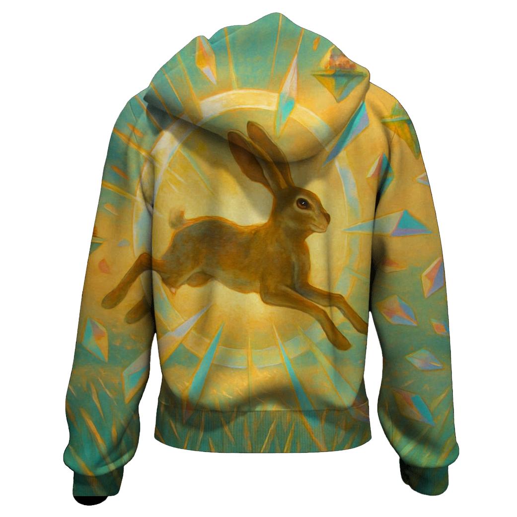 Solar Prism Hare graphic hoodies
