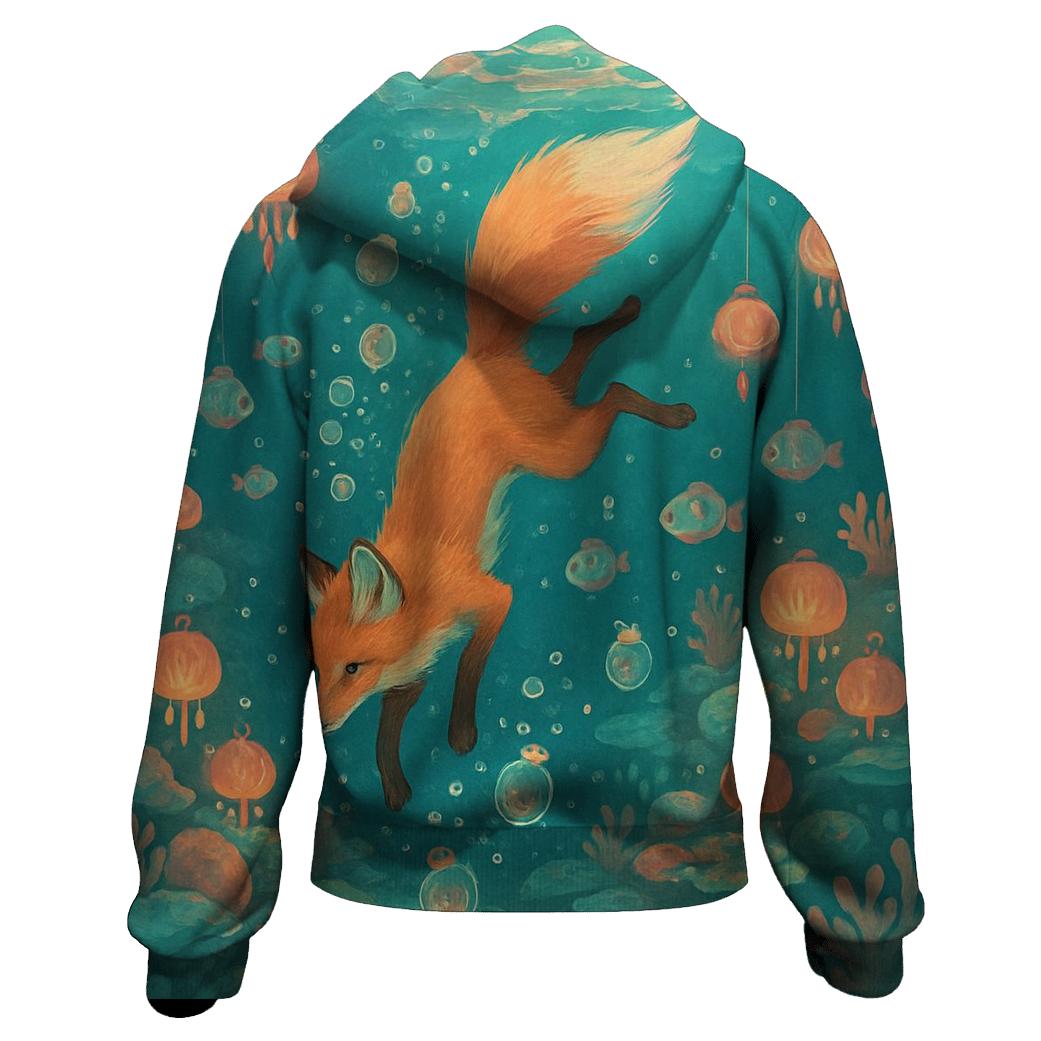 Lantern Reef Fox zip-up hoodies