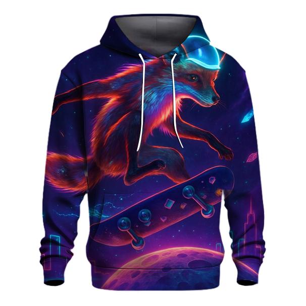 Nebula Skate Fox embroidered hoodies