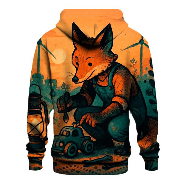 Sunset Mechanic Fox hoodie styles