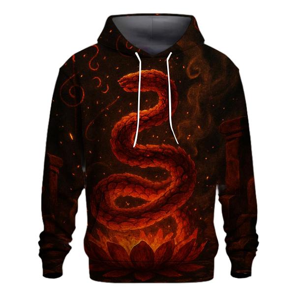 Ember Lotus Serpent heavyweight hoodies
