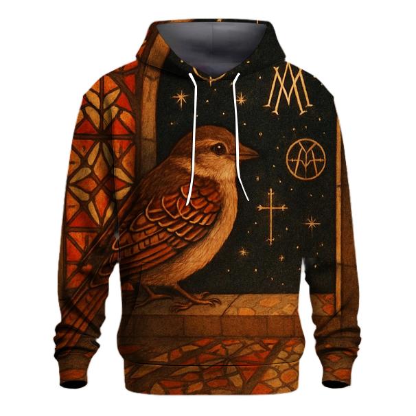 Latticewing Sparrow graphic hoodies