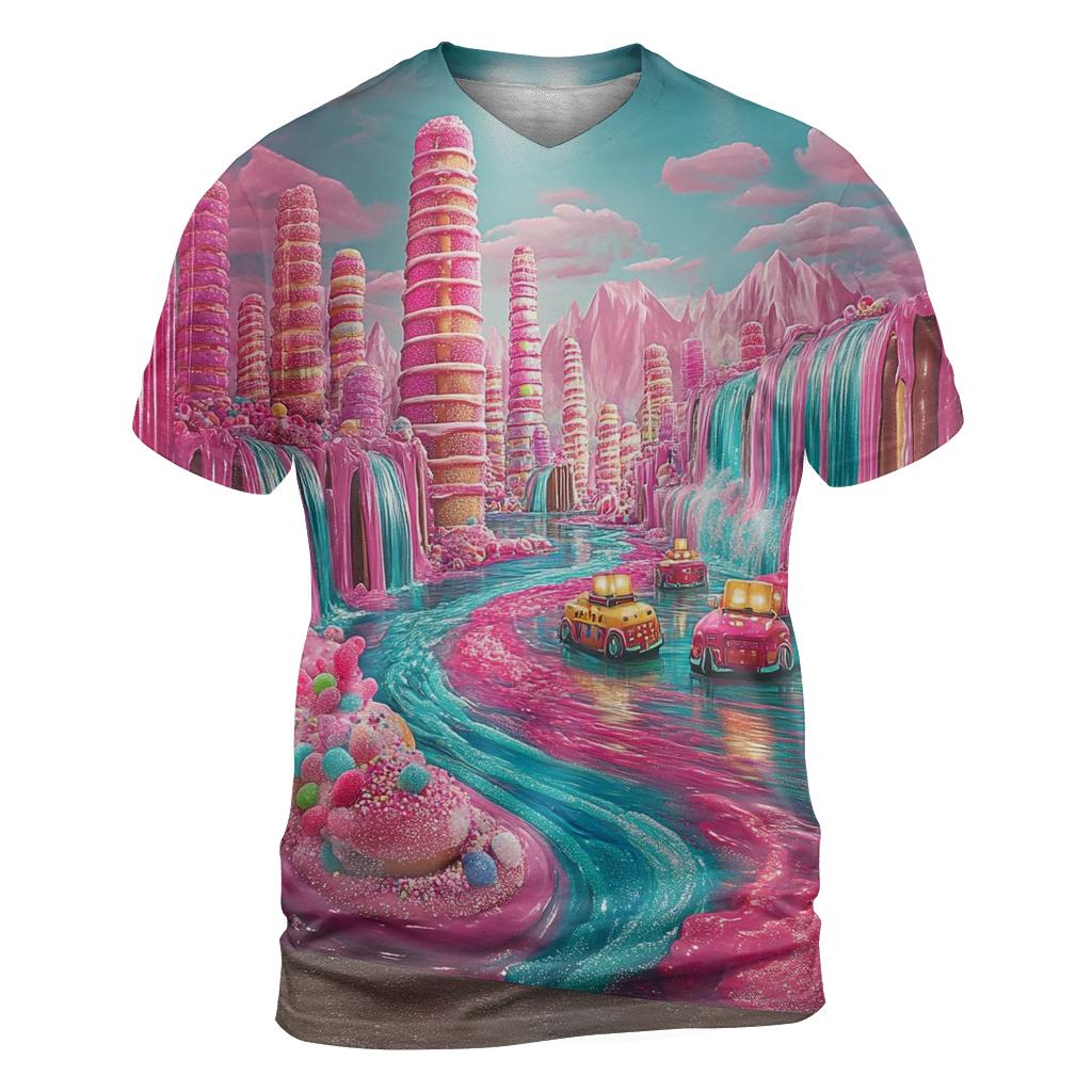Sugar Rush Skyline unique graphic print tees