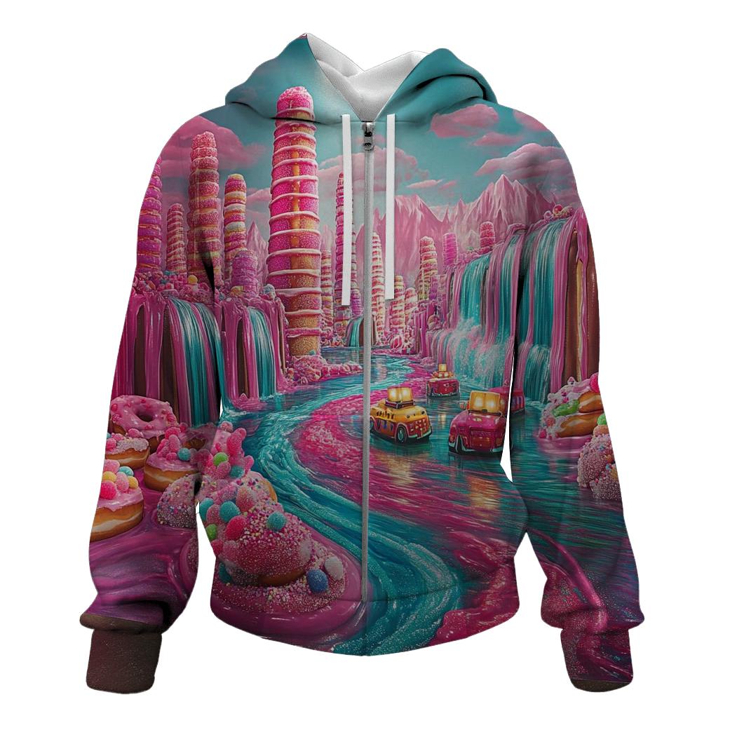 Sugar Rush Skyline pullover hoodies