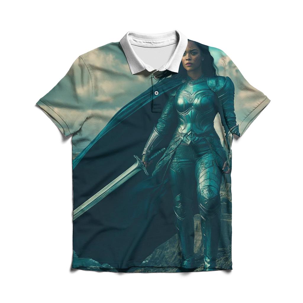 Tessa Thompson Valkyrie Stormborn Of New Asgard custom polo shirts