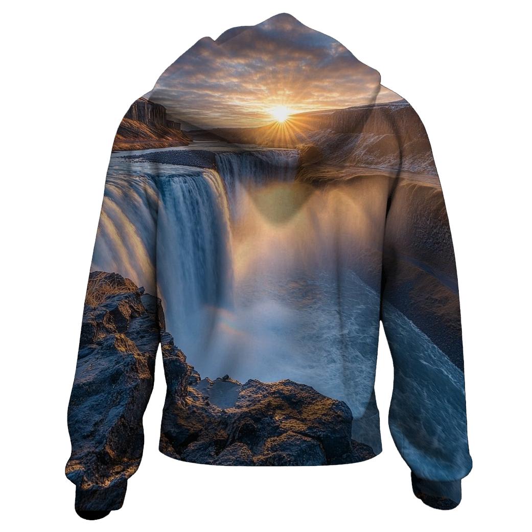 Gullfoss Waterfall - Iceland hoodies fashion