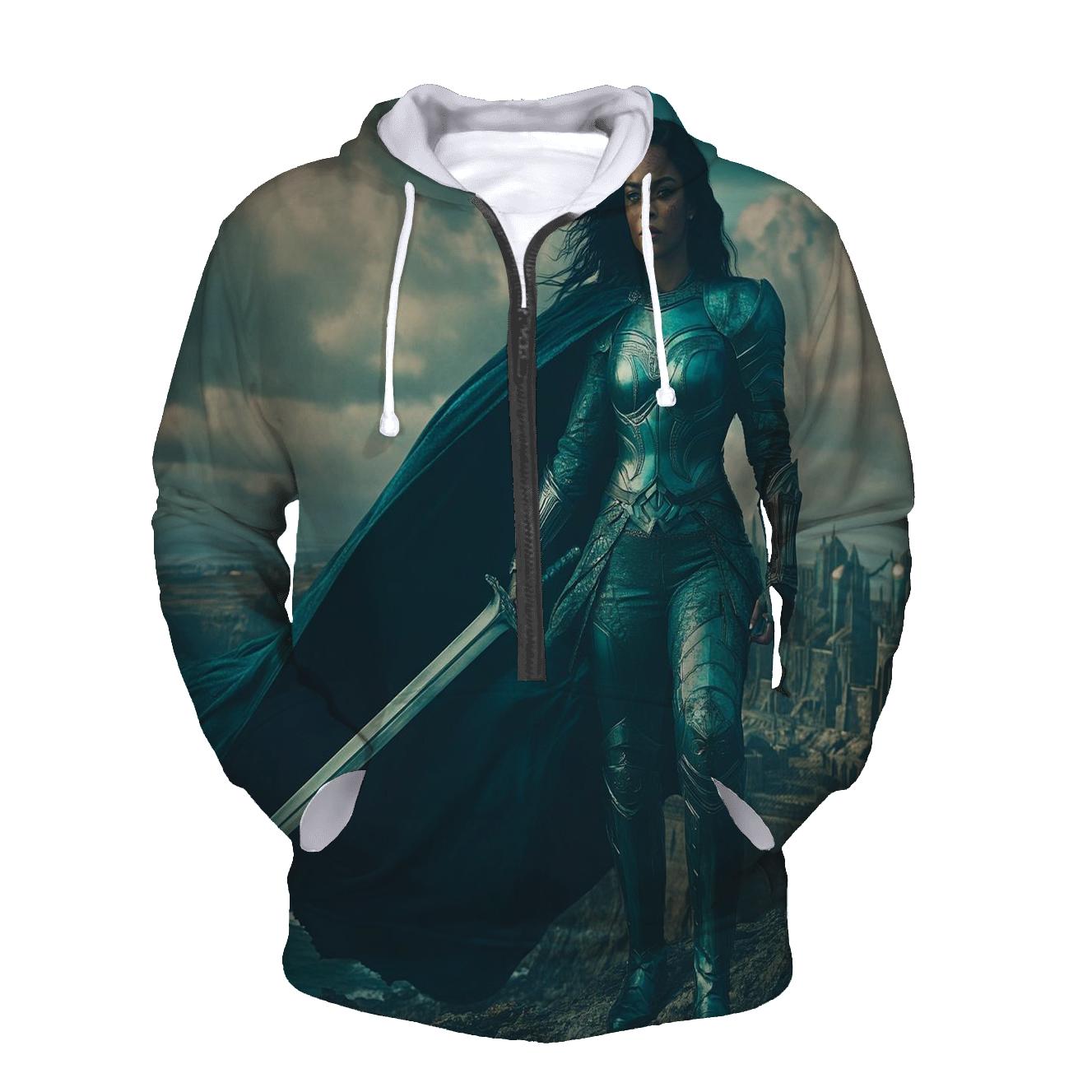 Tessa Thompson Valkyrie Stormborn Of New Asgard lightweight hoodies