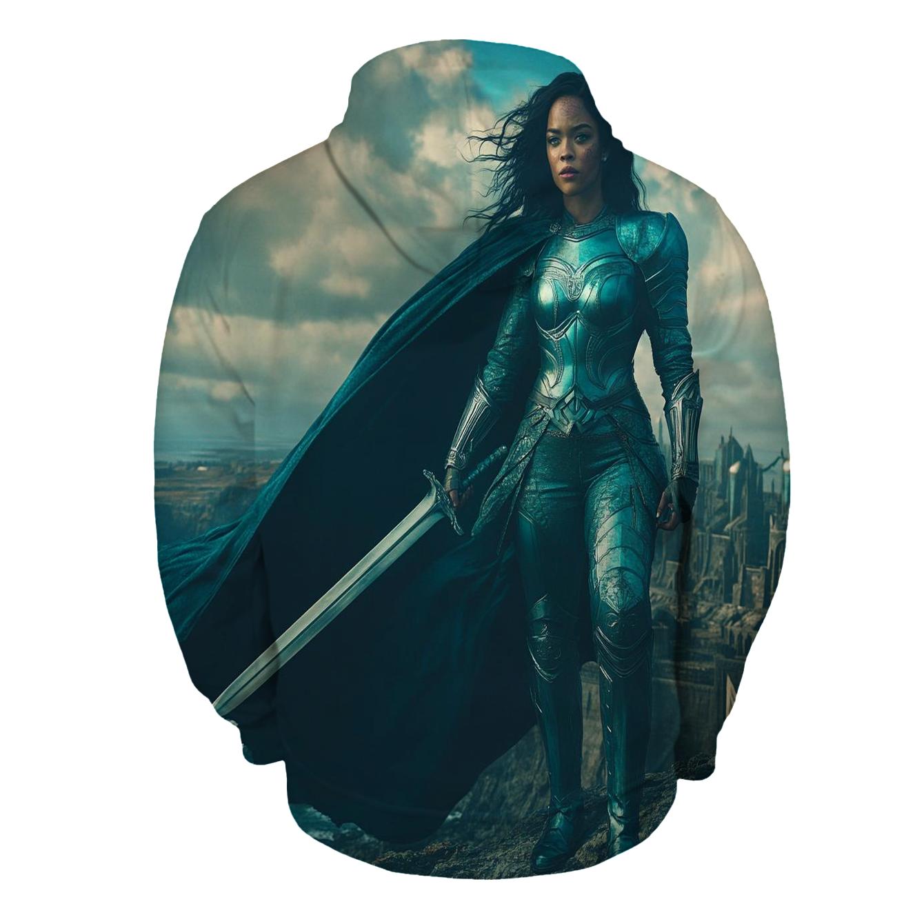 Tessa Thompson Valkyrie Stormborn Of New Asgard lightweight hoodies