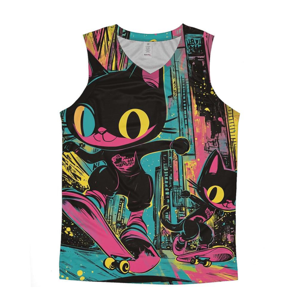 Bubblegum Skate City Sirens sports performance tank tops