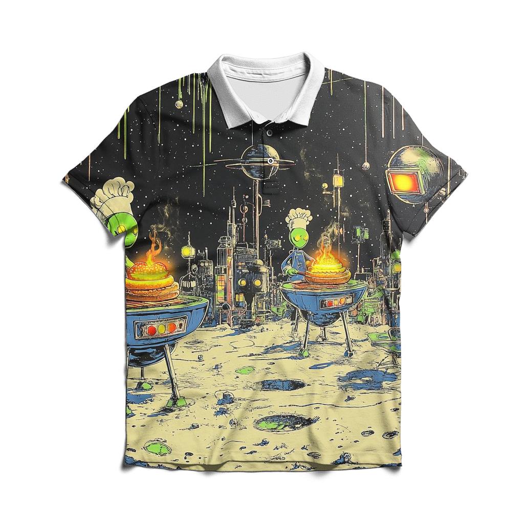 Moonburger Chefs Of Doom classic pique polos